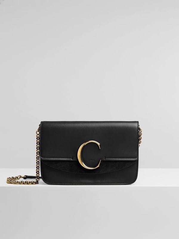 Chloé Clutch Mujer C Negras Suede Cowhide ZKRO09546